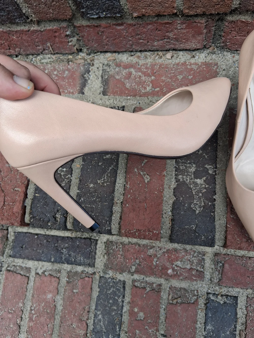 Cole Haan Women's Nude Pointed-Toe Pumps - Picture 5 of 9